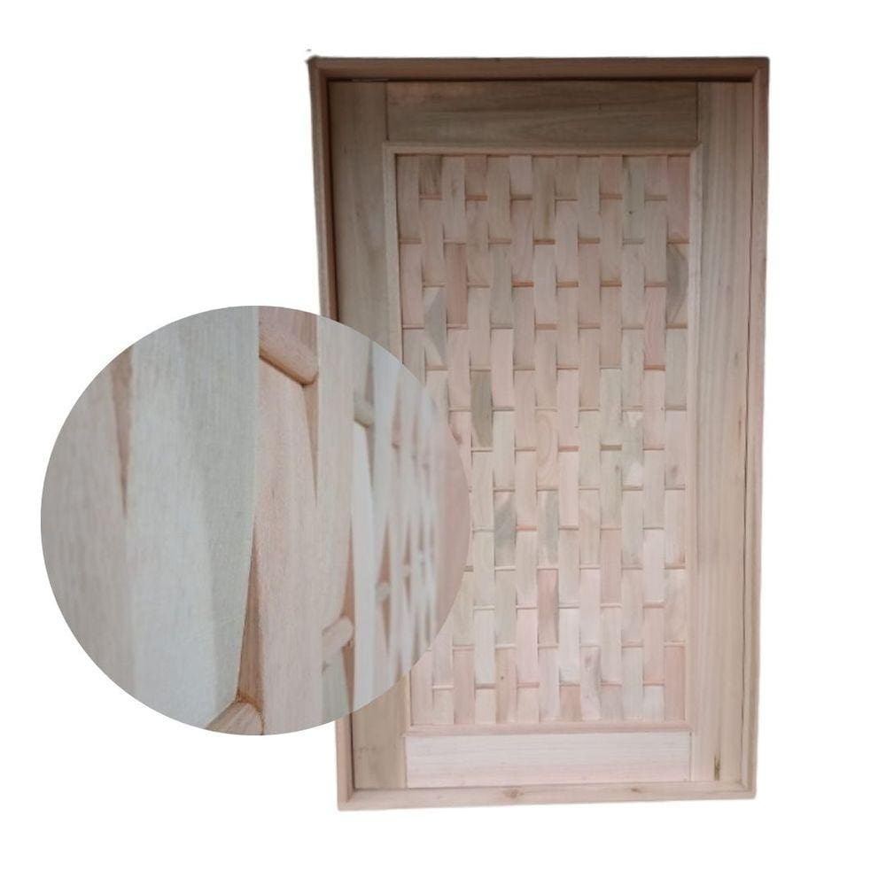 Porta Pivotante Couro Eucalipto 2,13x1,07
