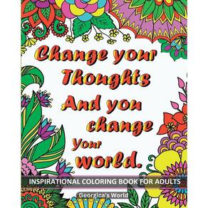 Inspirational Coloring Book for Adults 50 Motivational Quotes