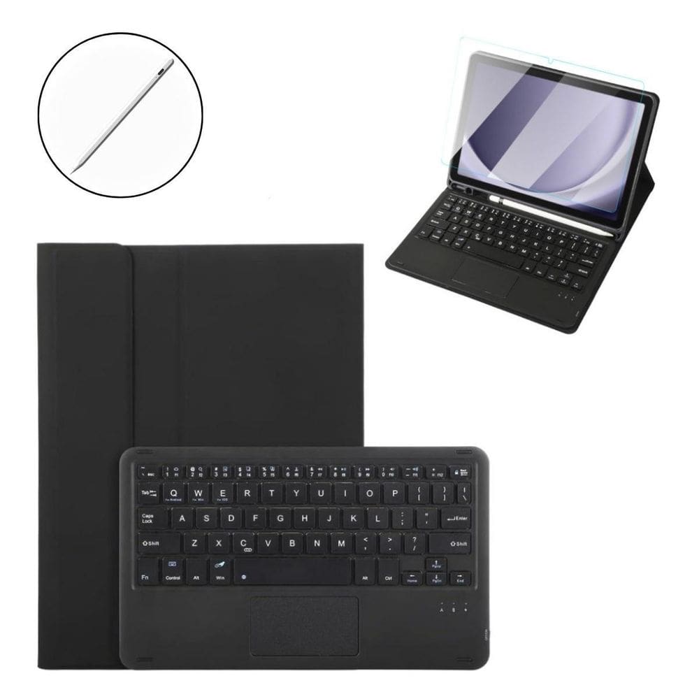 Capa Teclado + Caneta + Vidro Para Tab Samsung A9+ 11 X210