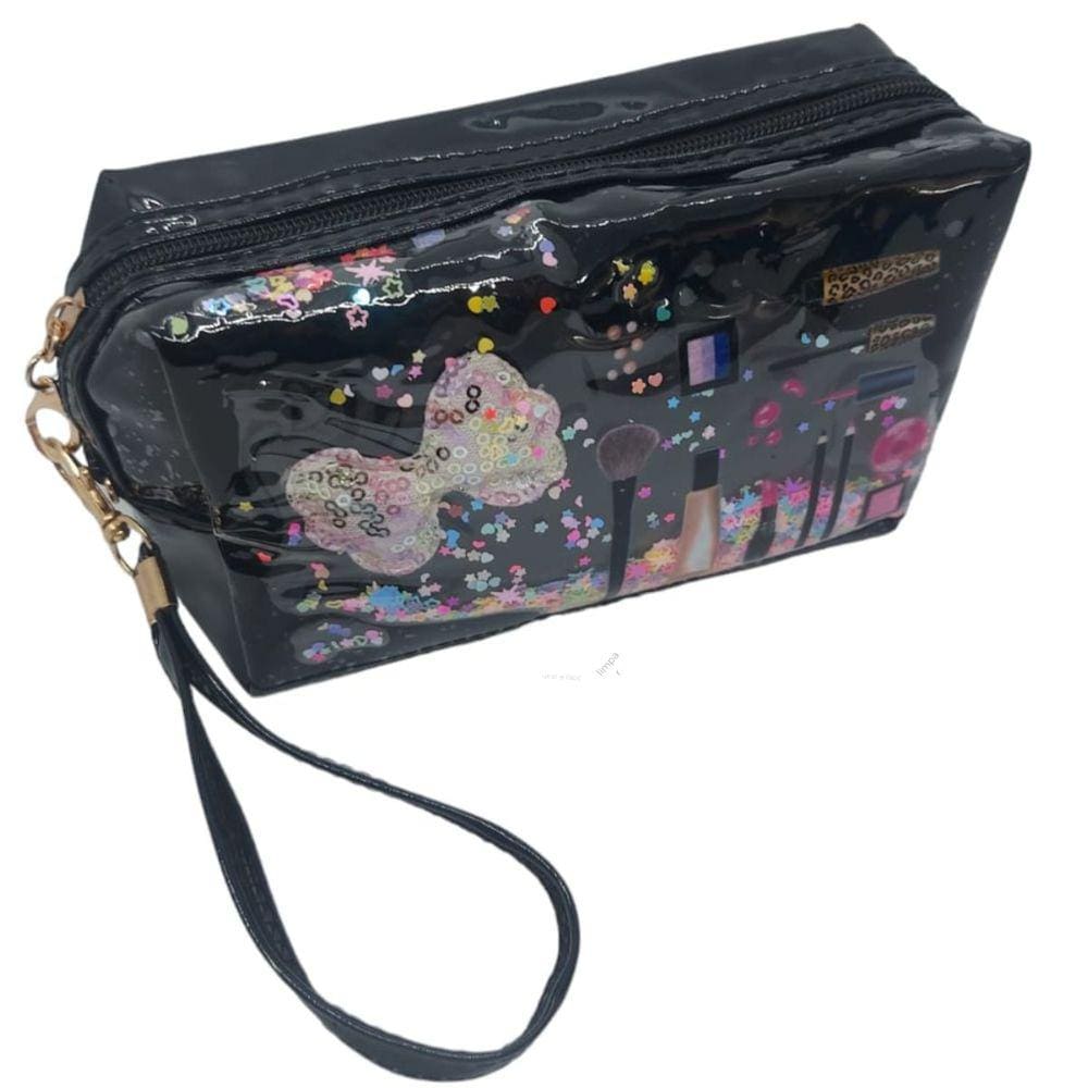 Estojo Escolar Bolsinha Necessarie Maquiagem Para Viagem