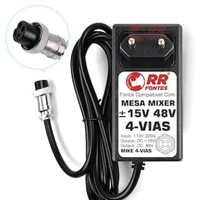 Onte 15V 48V Para Mesa Som Mixer Amw K8 K10 Sm4 V2 Am4 Cm4