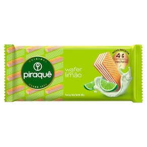 Biscoito Piraquê Wafer Sabor Limão 100g