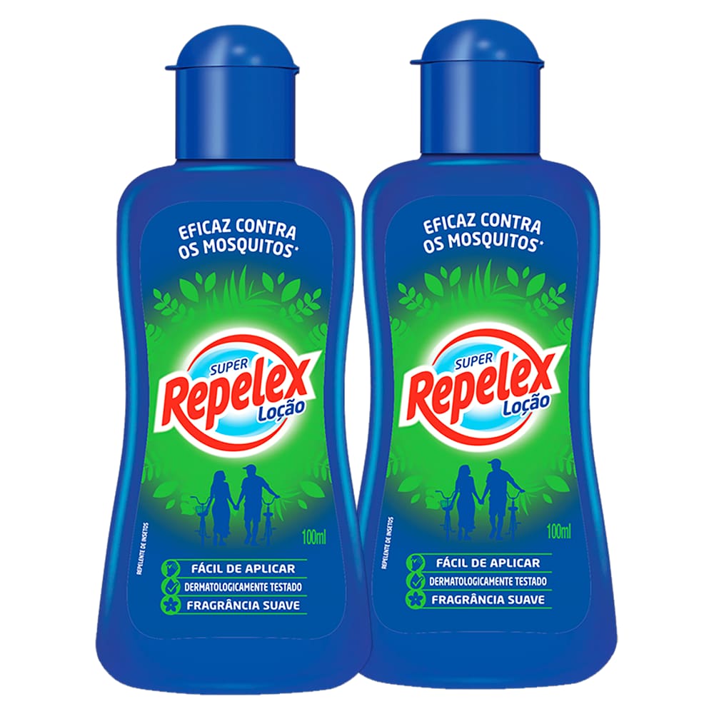 Repelente Repelex Family Care Loção 100ml - KIT COM 2 UNIDADES