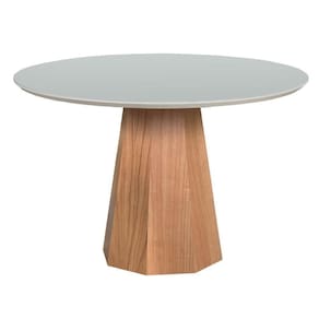 Mesa De Jantar Lisboa Tampo Redondo Off White 1,20 M