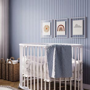 Painel Ripado Autocolante Meu Rodape Linha Play Plus Azul 2,5M