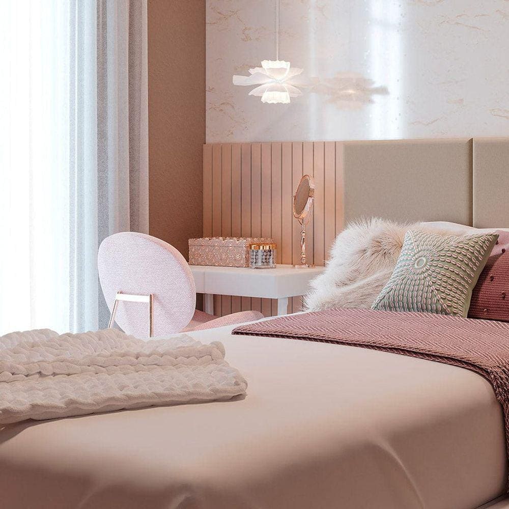 Painel Ripado Autocolante Meu Rodape Linha Play Plus Rosa 2,5M