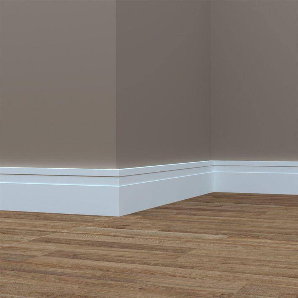 Rodape De Eva Autocolante Branco 7,0Cm 1,0Cm Rp16 5M