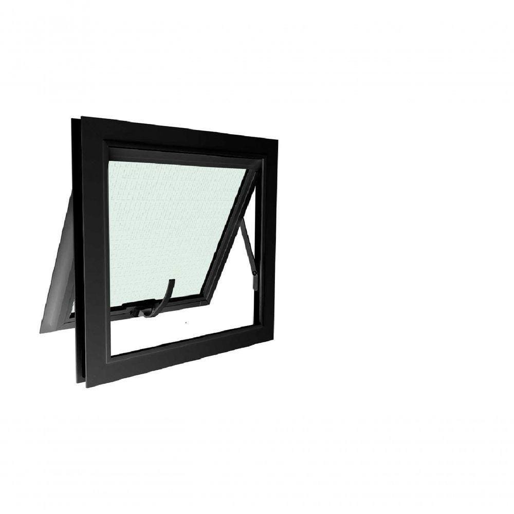 Janela Maxiar De Banheiro Esquadrias Brasil 65x65 Preto [f123]