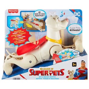 Boneco DC SuperPets Krypto com Luz e Som Fisher Price