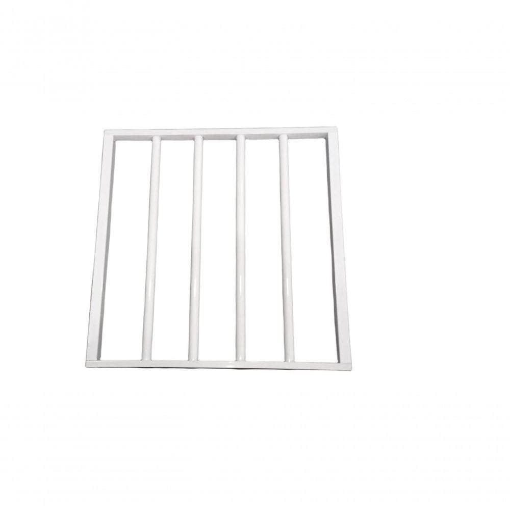 Grade De Proteção Em Alumínio Esquadrias Brasil 60x60 Branco [f123]
