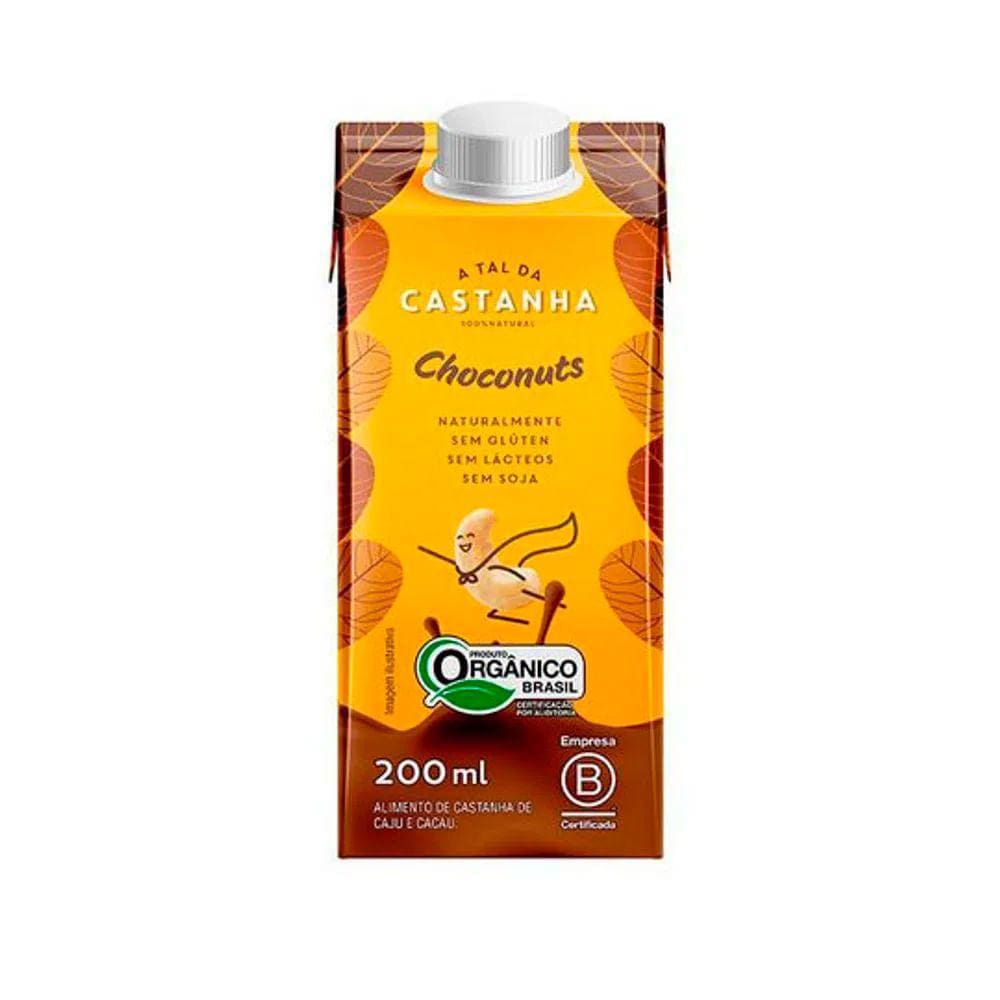 Bebida Orgânica A Tal Da Castanha Choconuts 200ml