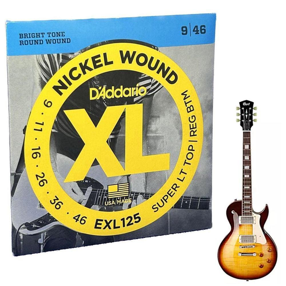 Jogo Cordas Daddario Exl125 Guitarra Tensão 09 Super Light