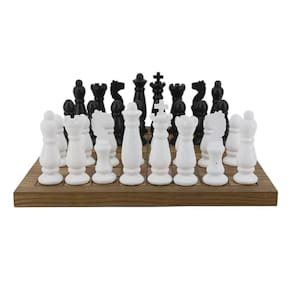 Peça Decorativa Jogo Xadrez em Madeira 46cm AA0008 BTC