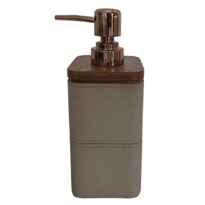 Porta Sabonete Liquido de Resina Cinza 19cm PO0142 BTC