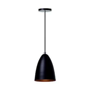 Kit 3 Lustre Pendente Bala P Preto Alumínio Decoração