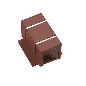 Arandela Marrom 2 Focos 2 Frisos Com Base Parede Ar1512