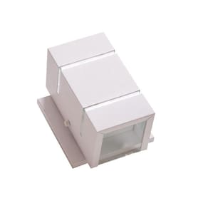 Arandela Branco 2 Focos 2 Frisos Com Base Parede Ar1512
