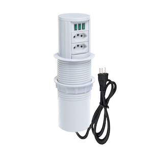 Torre Multiplug Automático 2 Tom 20a + 3 usb 5.2A + Indução