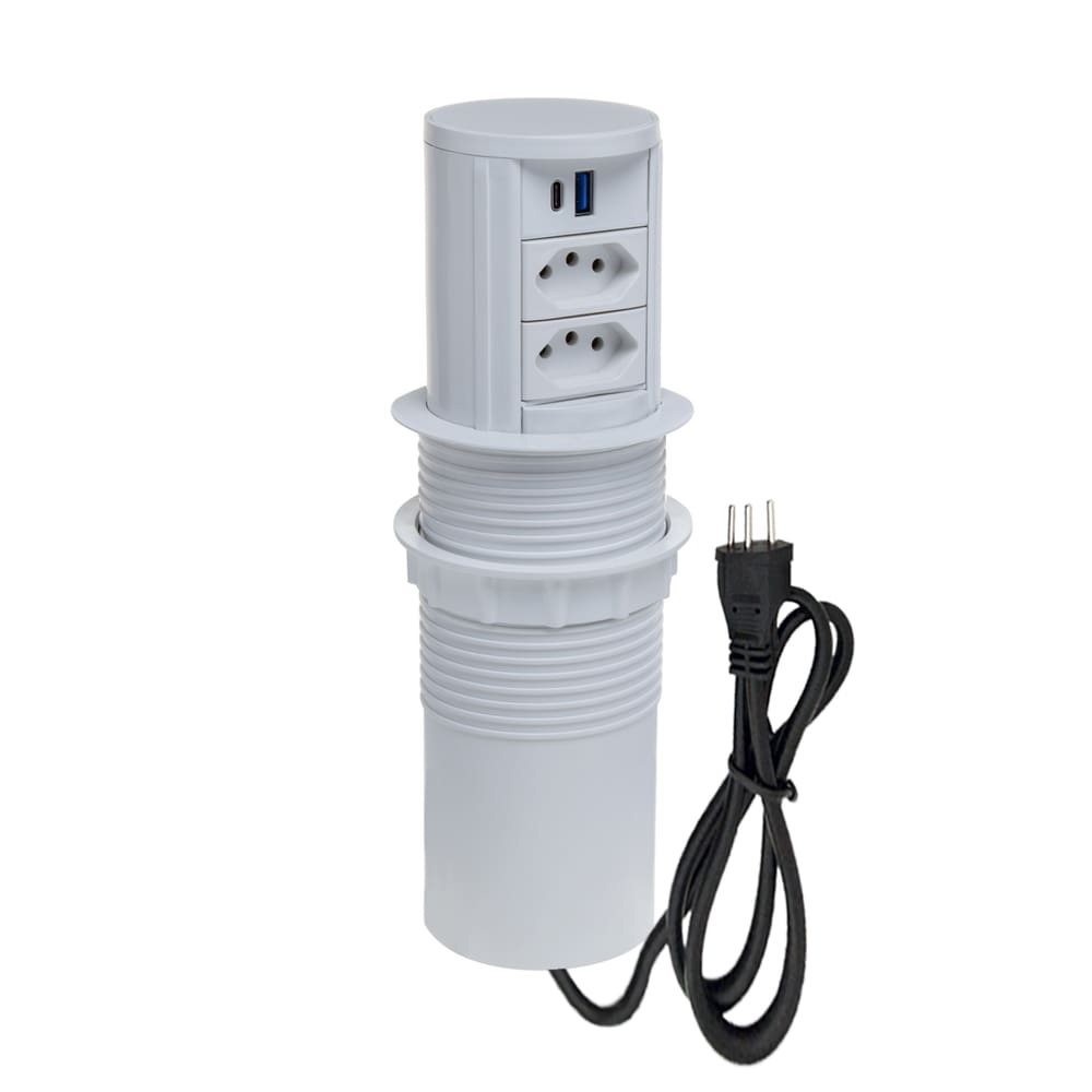 Torre Multiplug Automático 2 Tom 10a + 2usb (a+c) + Indução