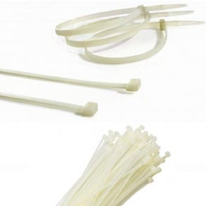 Abraçadeira De Nylon 100 Uni Cinta Plastica Enforca Branco