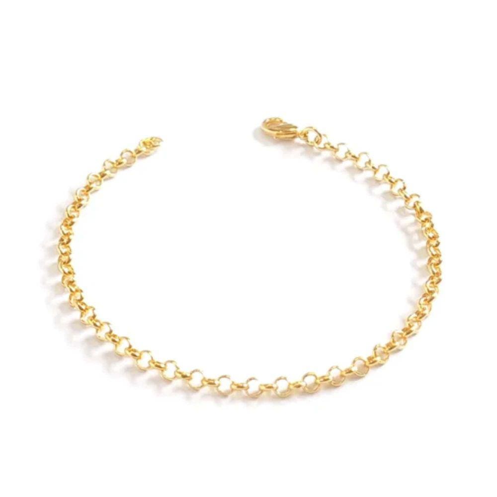 Pulseira Elo Português - Banhada em Ouro 18k