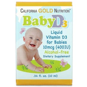 Vitamina D3 Líquida Infantil 10 Mcg (400 Ui10 Ml California