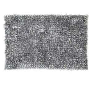Tapete Microfibra Antiderrapante Rozac Bouclê Paris 45x65cm - CINZA