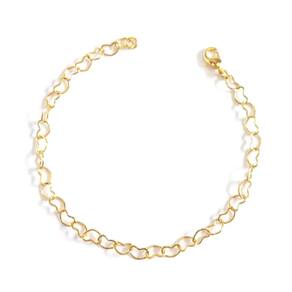 Pulseira Coração - Banhado em Ouro 18k