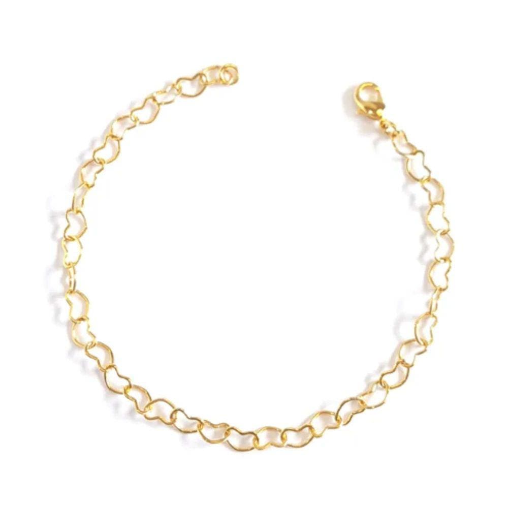 Pulseira Coração - Banhado em Ouro 18k