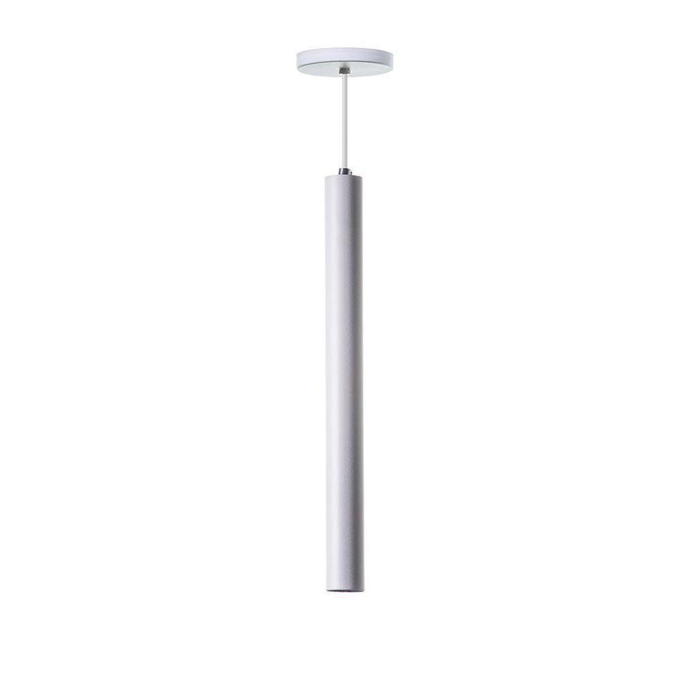 Pendente Tubo Cilindro Alumínio 30Cm Branco