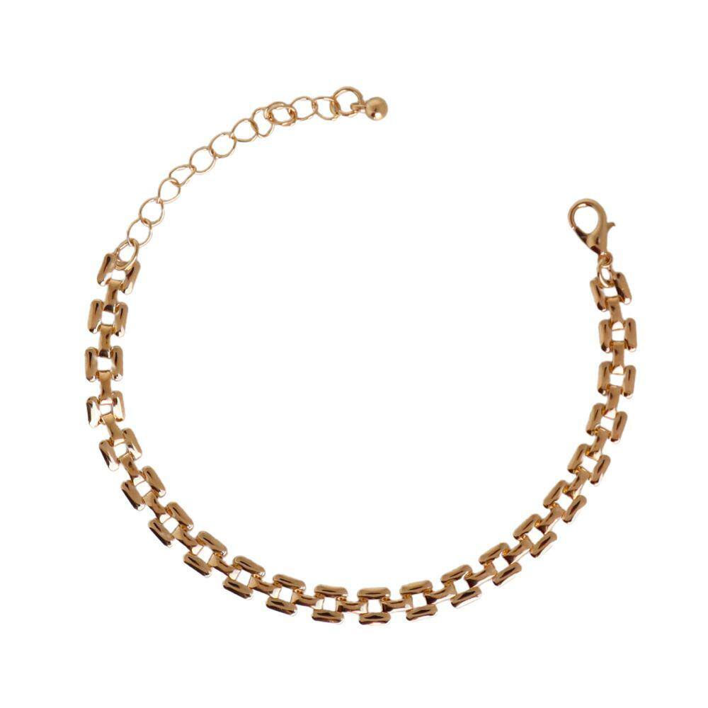 Pulseira elos quadrada