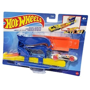 Lançador De Bolso Hotwheels Azul Para Carrinho FTH84