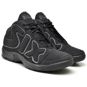 Tênis de Basquete Zoom Freak em Couro Numeros Especiais Grandes Estilo e Conforto Preto