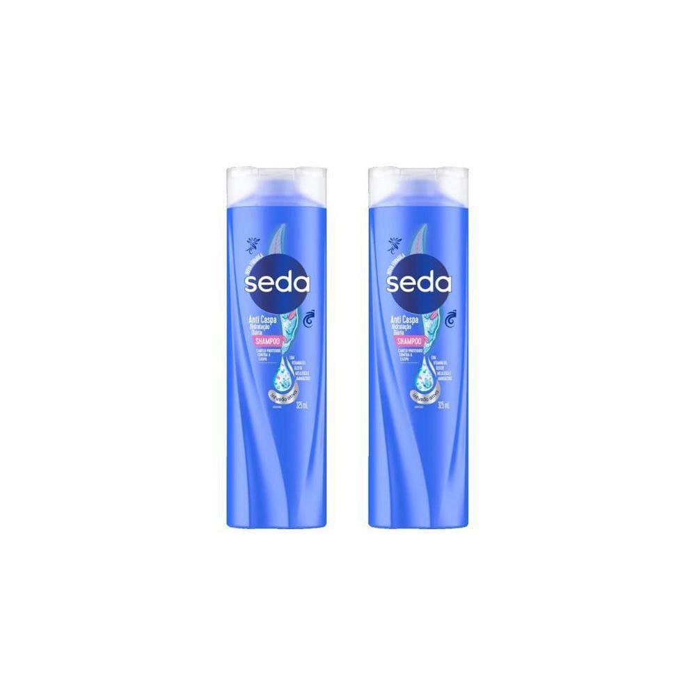 Shampoo Seda 325Ml Anticaspa Hidratante Diário-Kit C/2Un