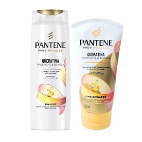 Shampoo 175Ml + Condicionador 150Ml Pantene Pro-V Queratina Preenche E Blinda