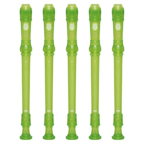 Kit 5 Flautas Doce Soprano Barroca Em C YRS-20B Verde Yamaha