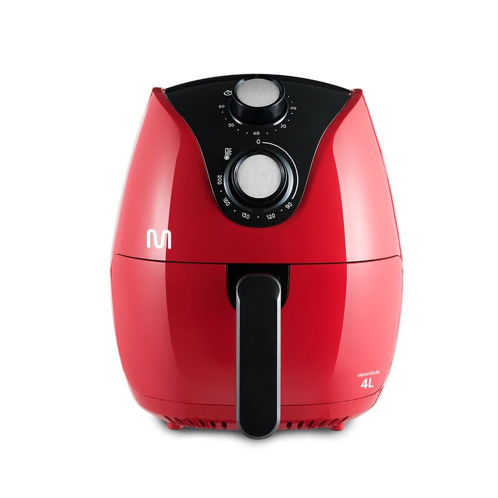 Fritadeira Elétrica sem óleo Air Fryer 220V 4L 1500W Vermelha Multi - GO204