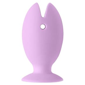 Suporte Para Escova De Dente Em Silicone Peixinho Ventosa Lilás