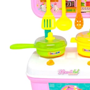 Mini Carrinho Da Cheff Com 06 Peças Bel Brink.