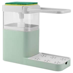 Dispenser Multifuncional Porta Detergente E Bucha Verde
