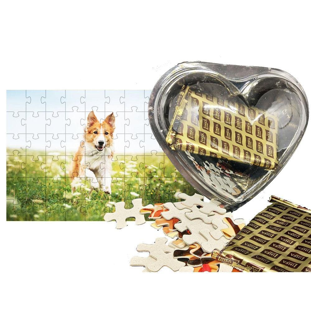 Presente de Páscoa Exclusivo Diet Chocolate para Idosos + 1 Quebra-cabeça Cachorros de 60 peças