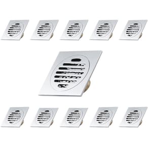 Ralo Click Inteligente Anti Odor Inseto Kit 11 Uni Banheiro Varanda Lavabo Aço Inox 10x10