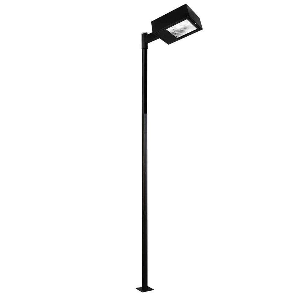 Poste Iluminaçao Publica 3 Metros Aço Pintura Eletrostatica Suporte Refletor Barra