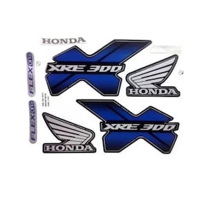 Kit Adesivos Faixas Honda Xre 300 2015 Preta Jogo Adesivo - 1197