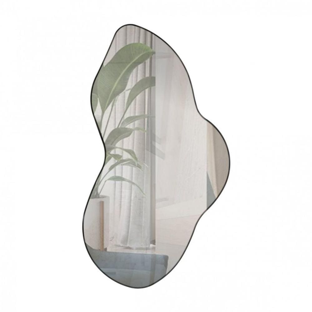 Painel Espelhado Orgânico Decorativo Nature ES20 Preto - Dalla Costa