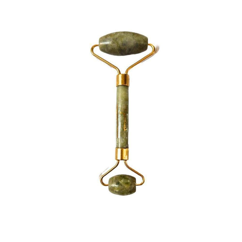 Massageador Facial Rolo Pedra Natural Jade Aromá