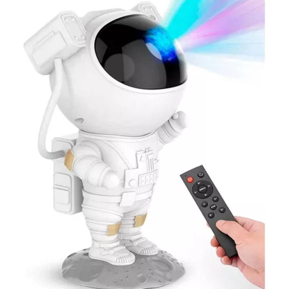 Projetor De Luzes Estrelas Galáxia Astronauta Com Controle