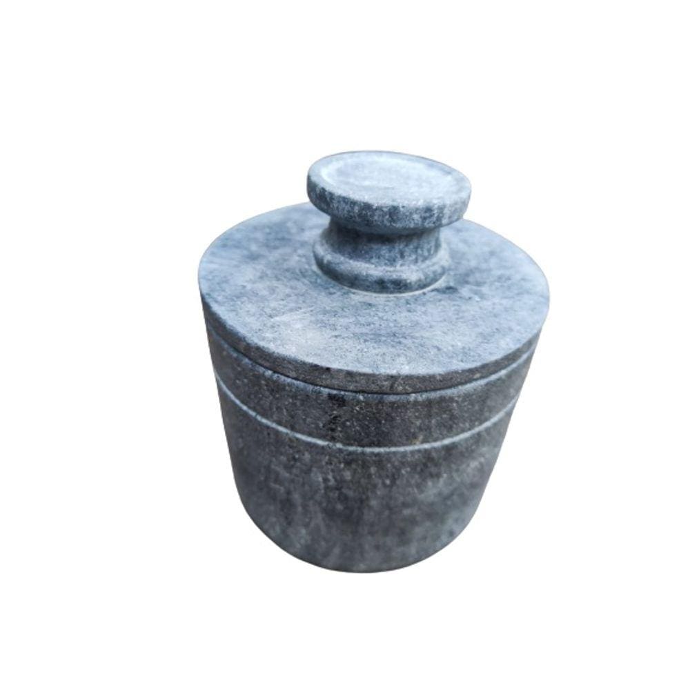 Manteigueira francesa rustica em pedra sabão (200 ml) - Maior capacidade