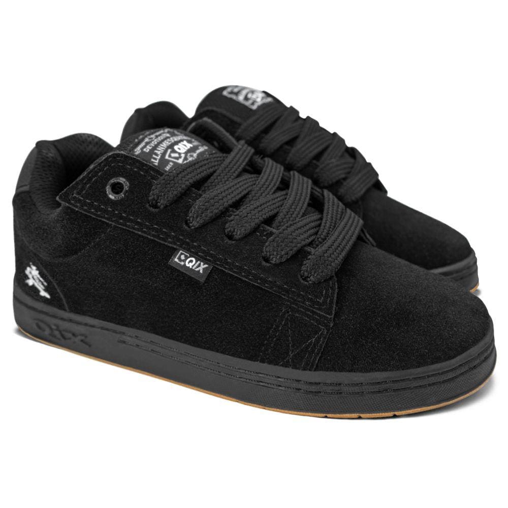 Tênis Qix Pro Model Allan Mesquita x Chorão Preto Natural
