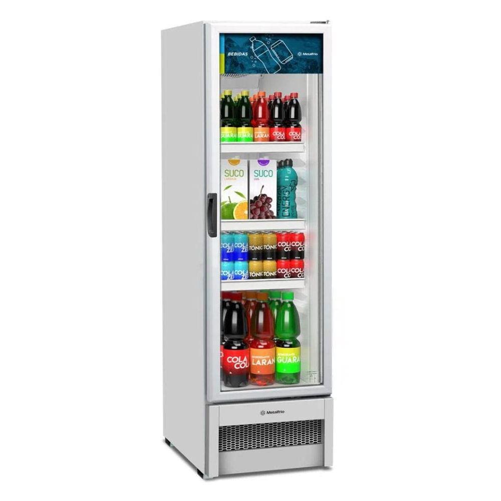 Refrigerador Expositor Vertical Slim VB28R Branco R290 Plástico 326L - Metalfrio